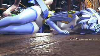 Robot Girl Takes Anal Beads in her Ass | 3D Hentai