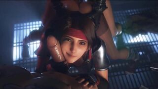 3D Compilation: Final Fantasy Tifa Anal Fucked Cowgirl Dick Ride Jessie Threesome Uncensored Hentai