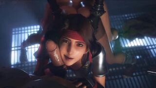 3D Compilation: Final Fantasy Tifa Anal Fucked Cowgirl Dick Ride Jessie Threesome Uncensored Hentai