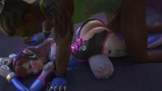 Overwatch 3D Porn : ( D.va get fuck by Lucio )