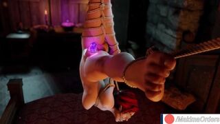 Triss in Shibari Selffucked with Magic Crystall