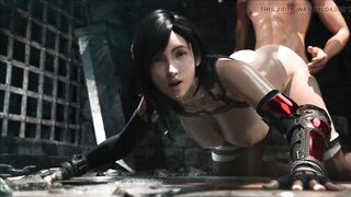 Intense fucking with Tifa, the hottest waifu in all of Final Fantasy (3D HENTAI PORN) by Ruria Raw