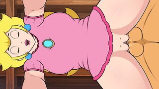 Hole House Game - Princess Peach Doggystyle Creampie