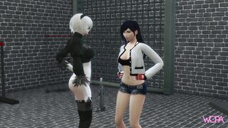 [TRAILER] Nier Automata 2B sexually dominating Tifa Lockhart