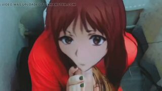 Snapchat blowjob anime girl sucking her boyfriend's big cock.