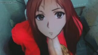 Snapchat blowjob anime girl sucking her boyfriend's big cock.