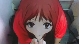 Snapchat blowjob anime girl sucking her boyfriend's big cock.