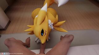 Sexy big ass Renamon pleasing you POV