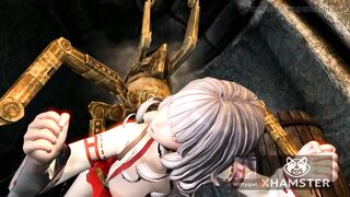 sex with IA robot android 3d hentai big dildo anal