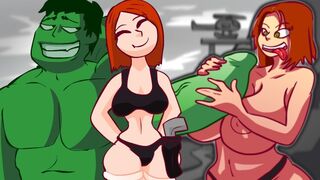 BLACK WIDOW X HULK! Marvel Hentai