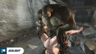 Tina Armstrong Fucked Ogre Huge Cock Until Cum