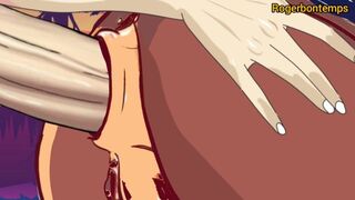 Close up anal sex huge anal creampie cartoon porn animation