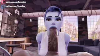 Widowmaker POV Extreme Deep Throat - HENTAI 4K (DEEP BLOWJOB, SWEET EXTREME SEXUAL PLEASURE) by SaveAss