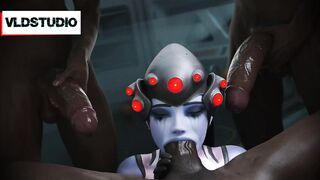 Widowmaker Gangbang BBC Hard Fucks Overwatch Hentai 3D Animation