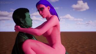 Alien Woman Gets Fucked My Alien Male - 3D Animation