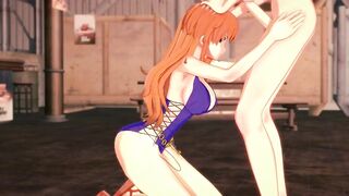 Nami titi fucked and blow job | one piece