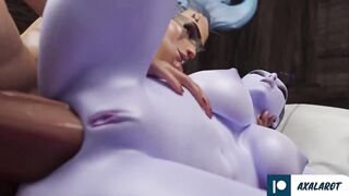 Futanari with Huge Dick Fucked Widowmaker Until Cum