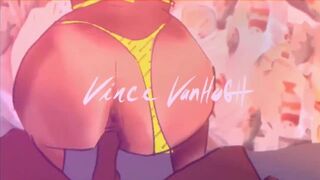 Vince Vanhogh Loop Animation (BRAZZERS YELLOW THONG)