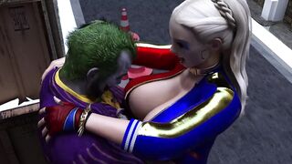 The Joker Fucks Harley Quinn in dirty Alley way