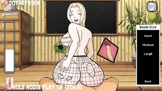 Tsunade Riding Reverse Cowgirl X Ray Creampie Fishnets Big Boobs - Hole House