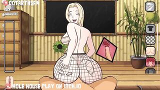 Tsunade Riding Reverse Cowgirl X Ray Creampie Fishnets Big Boobs - Hole House