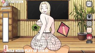 Tsunade Riding Reverse Cowgirl X Ray Creampie Fishnets Big Boobs - Hole House