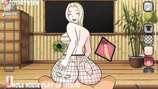 Tsunade Riding Reverse Cowgirl X Ray Creampie Fishnets Big Boobs - Hole House