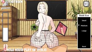 Tsunade Riding Reverse Cowgirl X Ray Creampie Fishnets Big Boobs - Hole House