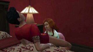 Nina Caliente sucks and fucks Don Lothario in the sims 4