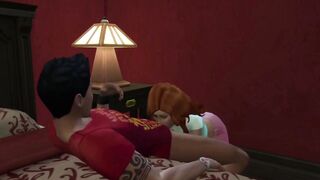 Nina Caliente sucks and fucks Don Lothario in the sims 4