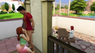 Nina Caliente sucks and fucks Don Lothario in the sims 4