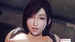 Tifa Anal Riding Creampie With Pissing On You