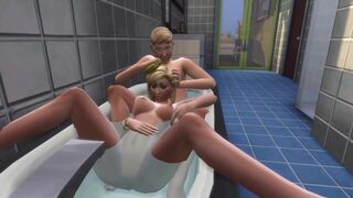 Nancy Landgraab Gets fucked in the bath by Bob Landgraab in the sims 4