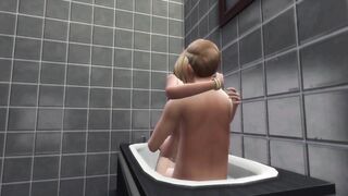 Nancy Landgraab Gets fucked in the bath by Bob Landgraab in the sims 4