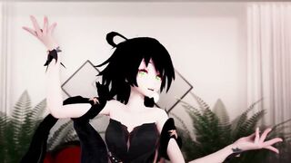 Luo Tianyi Vocaloid Hentai Dance and Sex MMD 3D Black Hair Color Edit Smixix