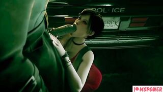 Ada Wong Blacked By MrX Blowjob & Anal Stretch