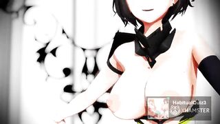 mmd r18 Baltimore Azur Lane sexy milf want small dick 3d hentai