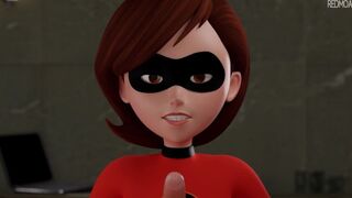 Helen Parr ( The Incredibles ) - Tags lessons: Blowjob ( 4K )