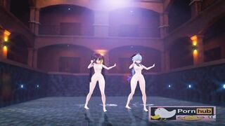 mmd r18 Summer Time Mona Ganyu genshin impact sexy bitch 3d hentai king fuck the princess