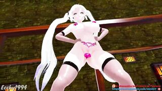 Hentai Thicc Miku Nude Dance Bass Knight Mmd - Emerald Hair Color Edit Smixix