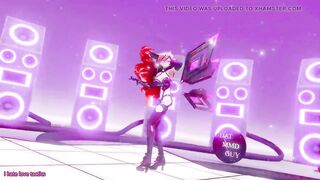 Hyperdimension Neptunia Iris Heart Hentai Undress Dance Plutia Lady MMD 3D Red Hair Color Edit Smixix