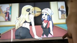 AneKoi Japanese Anime Hentai Uncensored Dawn Fucked Cynthia In Lesbian Pokémon Games By Seeadraa