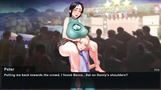 Taffy Tales [UberPie] girls at the concert show bare breasts