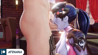 Widowmaker Hard Fuck with Huge Cock Until Cum