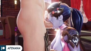 Widowmaker Hard Fuck with Huge Cock Until Cum