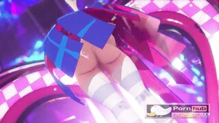 mmd r18 Deep Blue Town sexy lewd suit Stoking 3d hentai