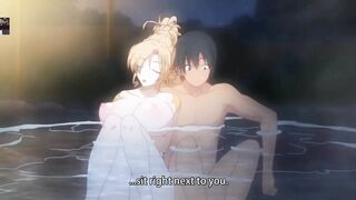 Bathe in hot spring with sexy virgin girl with big boobs and big ass fuck hardcore dick henrai anime