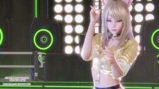 [MMD] T-ARA - Sugar Free Ahri Seraphine Akali Sexy Hot Kpop Dance League Of Legends 4K Uncensored