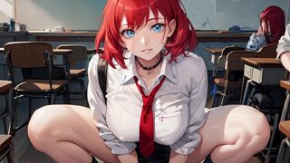 [4K] AI HENTAI ANIMATION #4 — Cowgirl Redhead