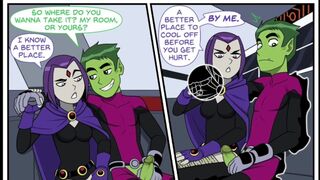 Teen Titans Emotobat Sickness Part 4 - Threesome Robin with Vin and Starfire